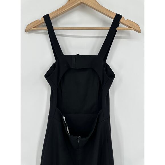 REVOLVE Lovers + Friends Soul Maxi Dress Square Neck Cut-Out Backless Gown Black - Picture 9 of 16